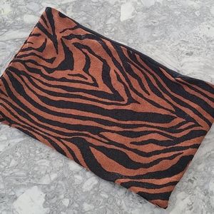 Shiny Zebra print bandeau